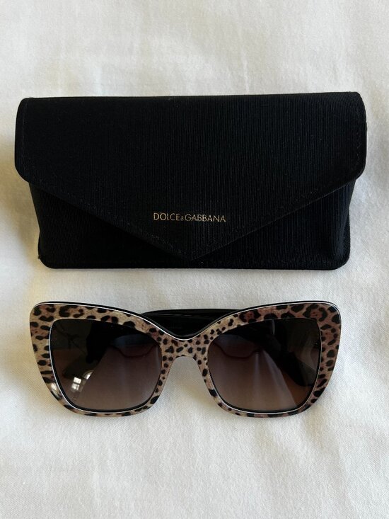 Dolce & Gabbana Sunglasses Cat Eye Butterfly Leopard Authentic DG4348 D&G SEXY main image 5